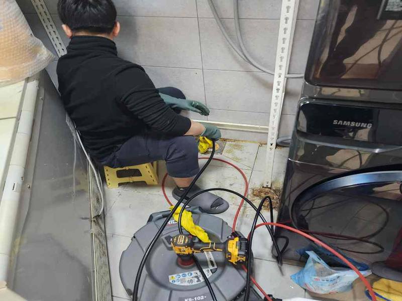강북구 싱크대막힘 작업사례 6
